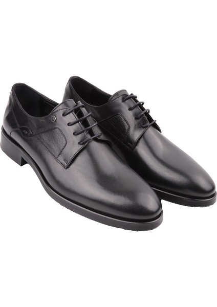 19707 Siyah Klasik Deri Ayakkabı modelleri
