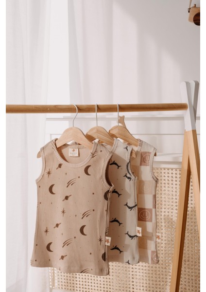 Babybek Premium Pamuklu 3'lü Unisex Çocuk Atlet indirimleri