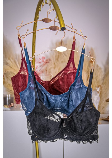 Siyah Balenli Bra