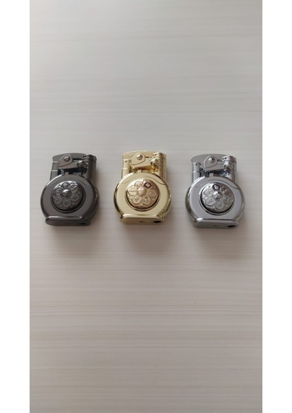 Stres Çarklı Mandallı Renkli Pürmüzlü Ayarlanabilir Gazlı Çakmak indirimleri