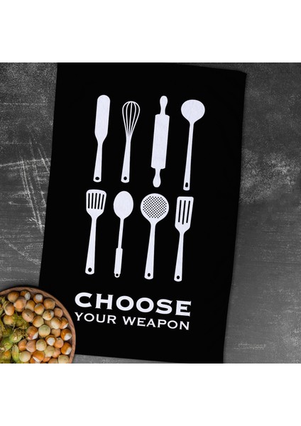 Choose Your Weapon Mutfak Havlusu 2 Adet