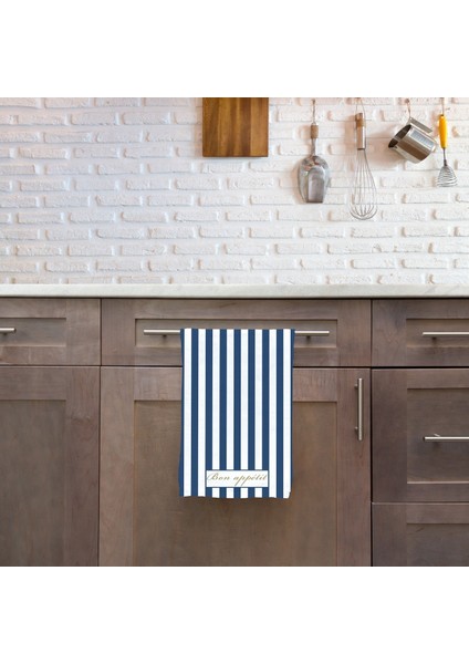 Bon Appétit / Mavi Çizgili Mutfak Havlusu 2 Adet fiyatları