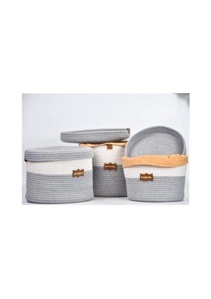 Jüt 3'lü Kapaklı Organizer Gri