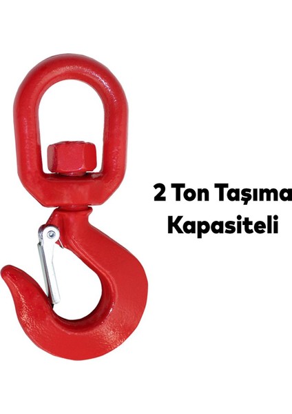 Fırdöndü Kuşgöz 2 Tonluk Kanca Yük Taşıma Kaldırma Amerikan Tipi Çelik Liman Şantiye Vinç Kancası fırsatları