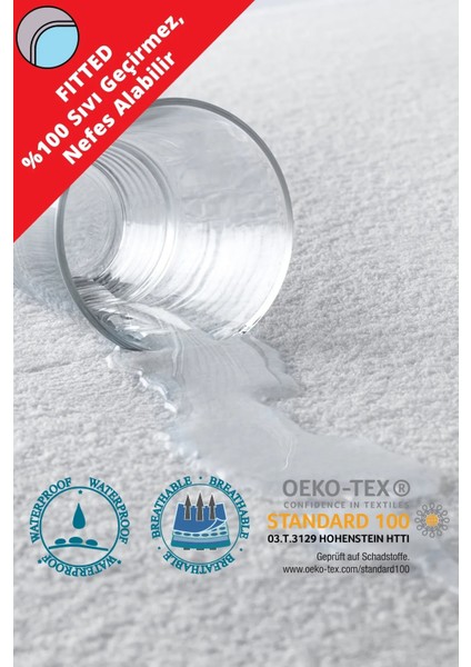 Fitted Yatak Koruyucu Alez Sıvı Geçirmez Pamuklu 30 cm Yükseklikle Rahat Uyku İçin modelleri