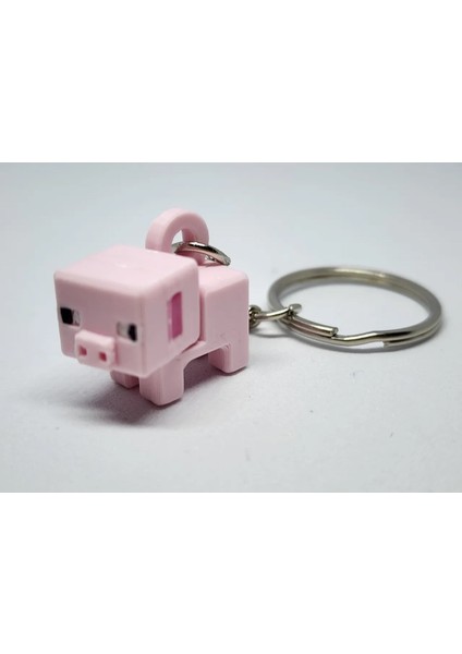 Minecraft Domuz Anahtarlık Maket Kit Kartı