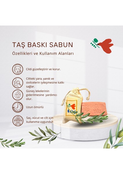 Taş Baskı Kantaron Yağlı Sabun