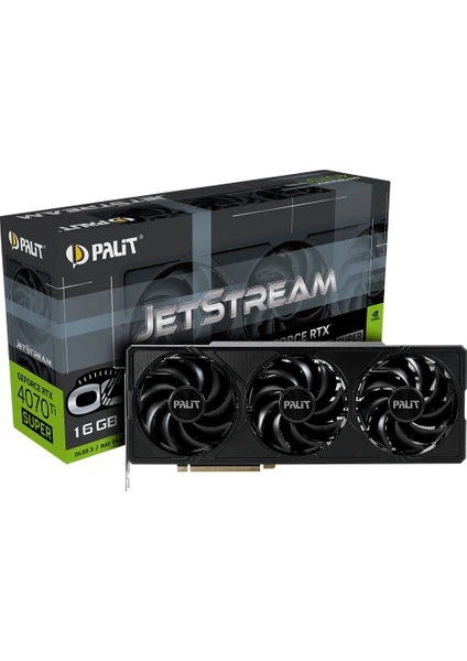 Nvidia Geforce RTX4070TI Super Jetstream Oc 16GB 256 Bit GDDR6X Ekran Kartı (NED47TSS19T2-1043J)