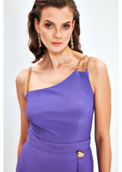 Zincir Askılı Bluz - Mor fiyatları