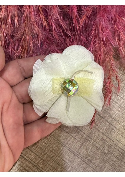 7x7 cm Taşlı Kabartma Broş Yaka Iğnesi Türban Iğnesi