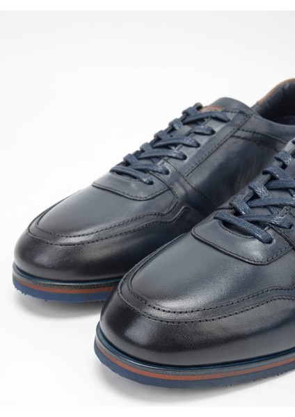 Erkek Deri Lacivert Casual Ayakkabı 987 080 Erk Ayk SK23/24 Lacıvert modelleri
