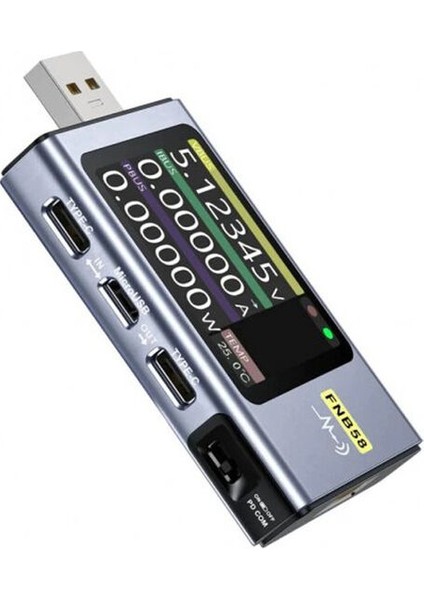 Fnırsı Fnırsı FNB58 USB Voltmetre Ampermetre Test Cihazı