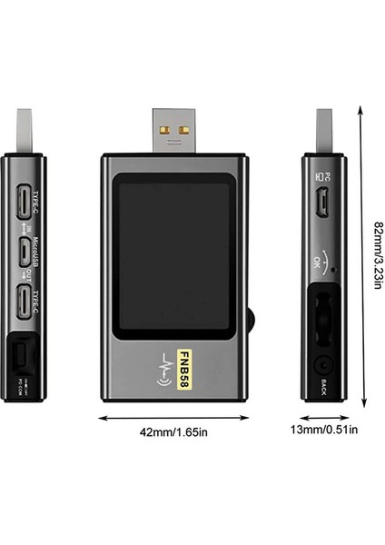 Fnırsı Fnırsı FNB58 USB Voltmetre Ampermetre Test Cihazı