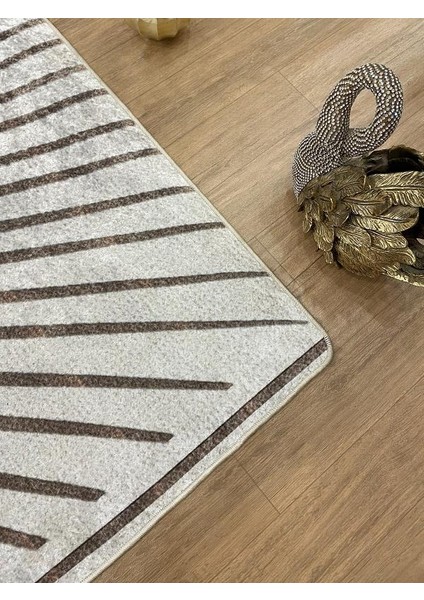 Geometrik Desenli Marwin Model Lateks Taban Halı