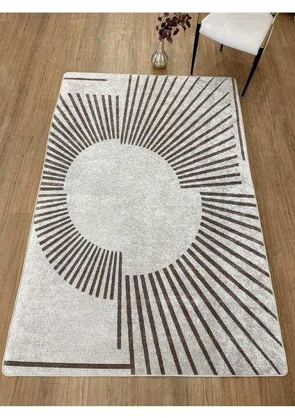 Geometrik Desenli Marwin Model Lateks Taban Halı