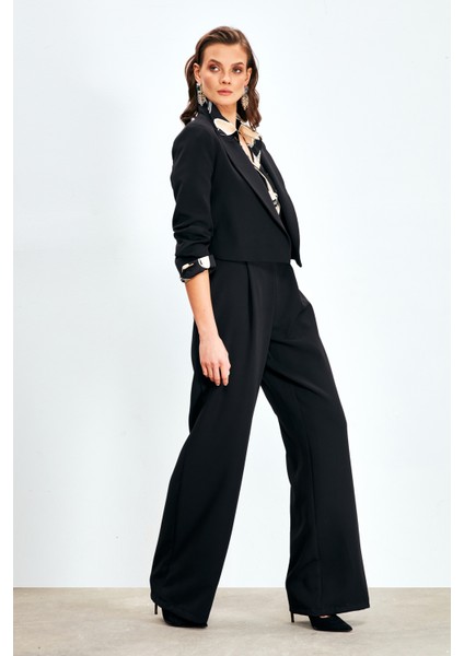 Bel Detaylı Pantolon - Siyah modelleri
