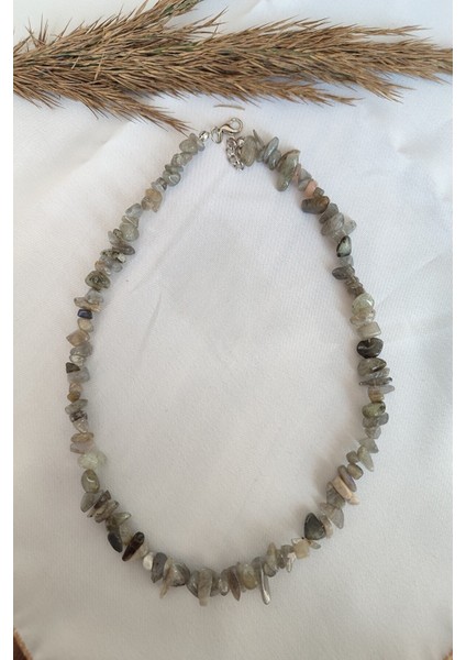 Labradorit Kırıktaş Doğaltaş Kolye