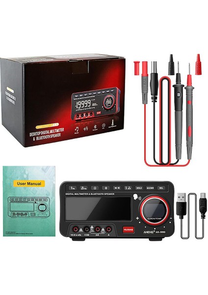 Aneng AN999S Profesyonel Dijital Multimetre ve Bluetooth Hoparlör