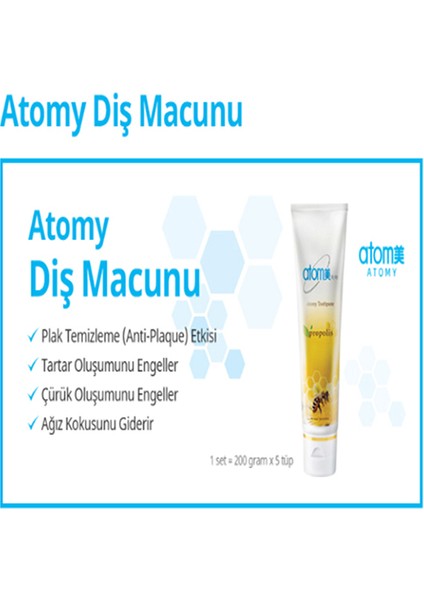 Ağız Bakımı( Diş Macunu 200G *5 Adet)