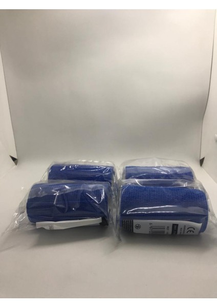 Dymec Kendinden Yapışkanlı Bandaj Mavi Ebat: 10CM x 4.5m 4'lü Avantaj Paket fiyatları
