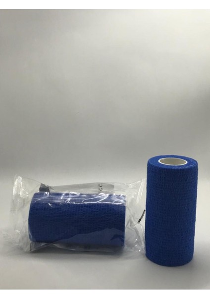 Dymec Kendinden Yapışkanlı Bandaj Mavi Ebat: 10CM x 4.5m 4'lü Avantaj Paket fırsatları