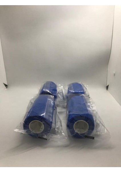 Dymec Kendinden Yapışkanlı Bandaj Mavi Ebat: 10CM x 4.5m 4'lü Avantaj Paket indirimleri