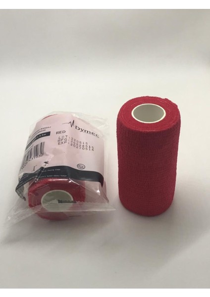 Dymec Kendinden Yapışkanlı Bandaj Kırmızı Ebat: 10CM x 4.5m 4'lü modelleri