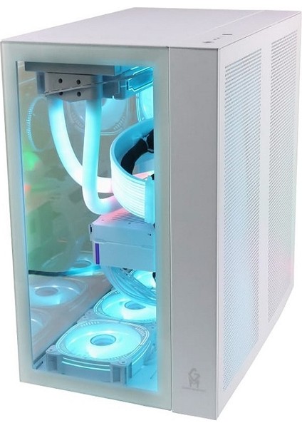 F-7 Beyaz 7x Rgb Fanlı Bilgisayar Kasası V2