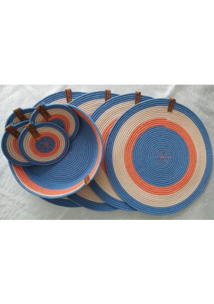 4 Kişilik 9 Parça Amerikan Servis Supla Takımı Tabak Altlığı Bardak Altlığı Hasırsepet Mutfak Sunum fiyatları