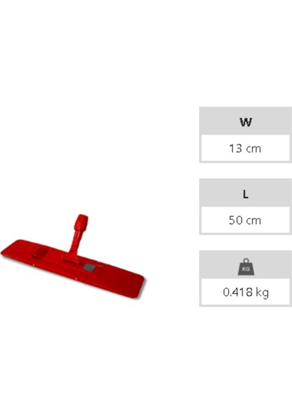 A Form 50 Cm.nemli Mop Aparatı Orjinal Kırmızı*20