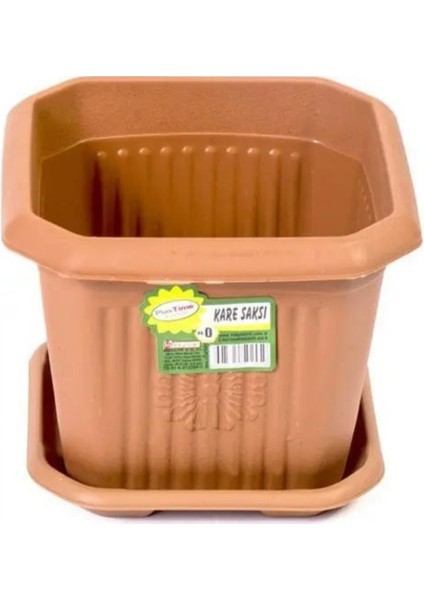 Plastime 6 No Kare Saksı