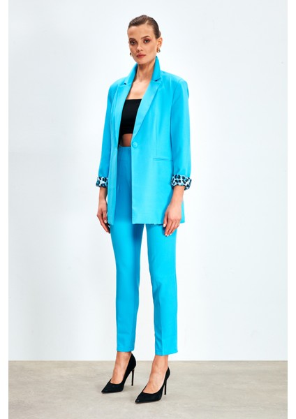 Yüksek Bel Pensli Pantolon - Bebe Mavi modelleri