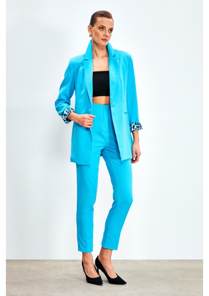 Yüksek Bel Pensli Pantolon - Bebe Mavi fırsatları