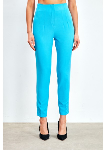 Yüksek Bel Pensli Pantolon - Bebe Mavi indirimleri