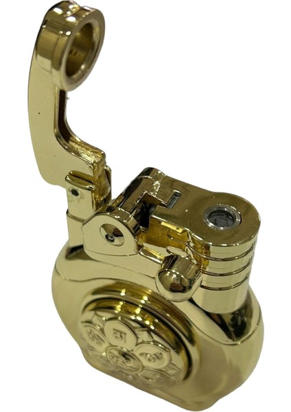 Sarı Yuvarlak Ortası Dönen Pürmüzlü Gazlı Metal Çakmak 109452 indirimleri