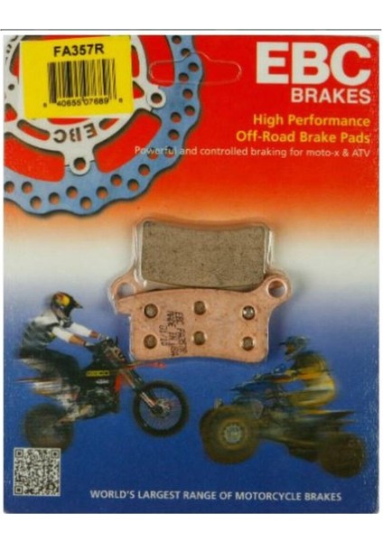 FA357R Motorcycle Dısc Pad Set