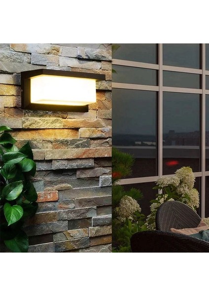 18 Watt, 3000K Gün Işığı LED Aplik, Otel, Kafe, Bar, Işletme, Villa, Bahçe Duvar Apliği, LED Aplik