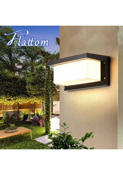 18 Watt, 3000K Gün Işığı LED Aplik, Otel, Kafe, Bar, Işletme, Villa, Bahçe Duvar Apliği, LED Aplik