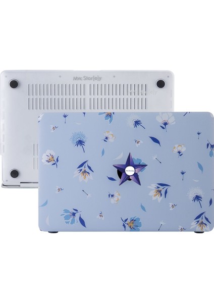 Macbook Air M1 Kılıf 13 inç A1932 A2179 A2337 ile Uyumlu Flower04