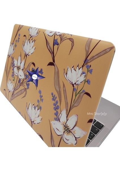 Macbook Air M1 Kılıf 13 inç A1932 A2179 A2337 ile Uyumlu Flower04