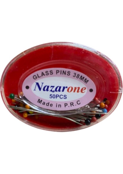 Nazarone Cam Başlı Toplu Iğne 0.6*38 mm