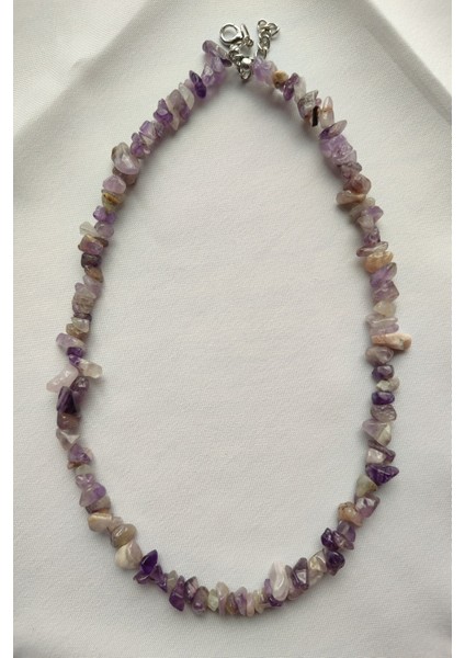 Ametist Kırıktaş Doğaltaş Kolye