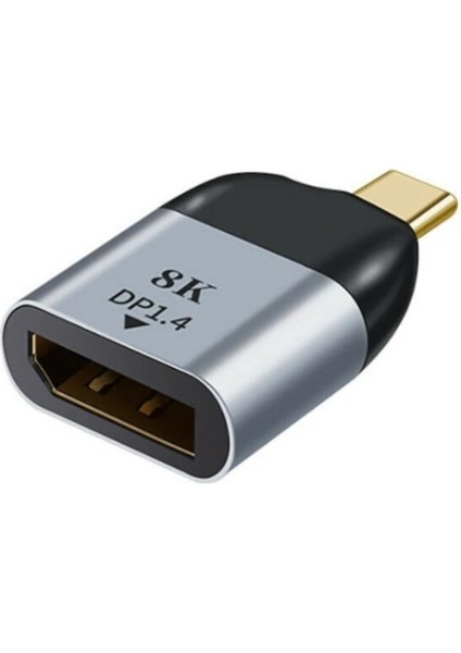 Ultratekno S-1721 Type-C To Displayport Çevirici USB C To Displayport Macbook Uyumlu Type-C To Displayport Adaptör Notebook Uyumlu Dönüştürücü Adaptör