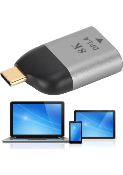 Ultratekno S-1721 Type-C To Displayport Çevirici USB C To Displayport Macbook Uyumlu Type-C To Displayport Adaptör Notebook Uyumlu Dönüştürücü Adaptör