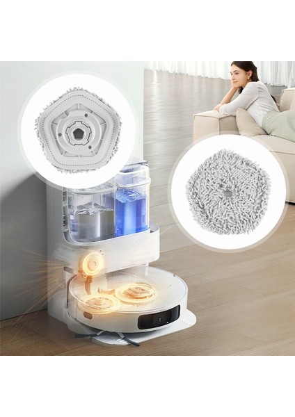 8 Adet Paspas Bezi Kumaş Parçaları Xiaomi Dreame Bot W10 ve W10 Pro Kendi Kendini Temizleyen Robot Vakum Paspas Bezi Temizleyici Değiştirme (Yurt Dışından) indirimleri