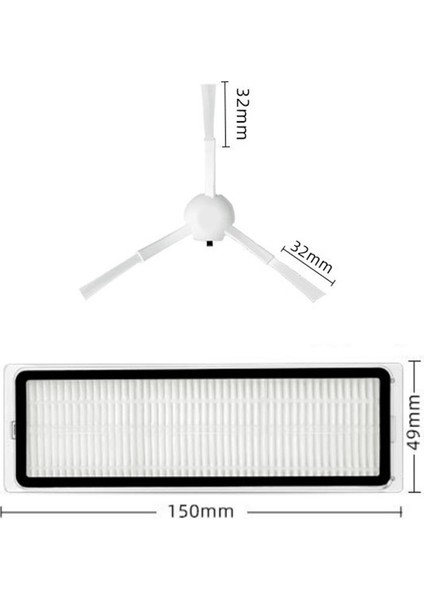 Filtre Yan Fırçalı Süpürge Aksesuar Setleri Dreame Bot L10S Ultra Süpürge Aksesuarlarına Uygun (Yurt Dışından) fiyatları