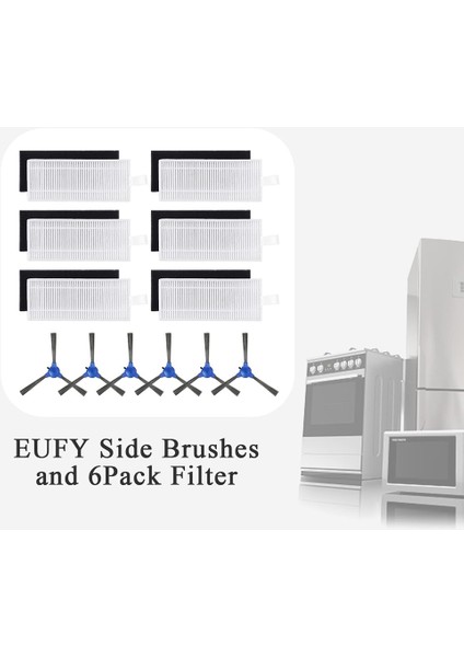 Eufy Robovac 11S, 12, 15C, 30, 30C Robot Süpürge Için Yan Fırça Filtresi Yedek Parçaları (Yurt Dışından) modelleri