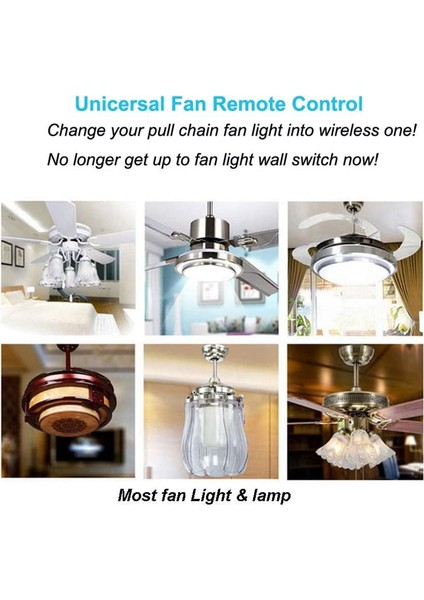 Tavan Vantilatörü Uzaktan Kumanda Kiti, Küçük Boyutlu Evrensel Tavan Vantilatörleri Işık Uzaktan Kumandası, Hız, Işık ve Zamanlama Kablosuz Kontrol (Yurt Dışından) fiyatları