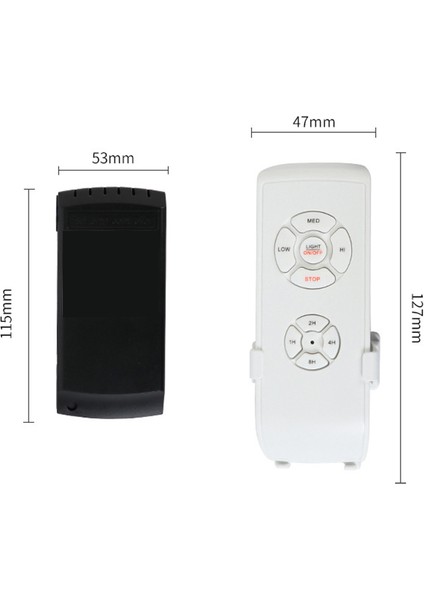 Tavan Vantilatörü Uzaktan Kumanda Kiti, Küçük Boyutlu Evrensel Tavan Vantilatörleri Işık Uzaktan Kumandası, Hız, Işık ve Zamanlama Kablosuz Kontrol (Yurt Dışından) modelleri