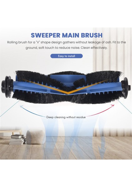Eufy Robovac 11S Max,robovac 30C Max, Robovac G10, Robovac G30, EDGE-13PCS Yedek Parçalar Fırça Filtresi Için Set (Yurt Dışından)